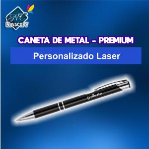 CANETA METAL - PREMIUM LASER  4x1cm    