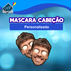 MASCARA CABEÇÃO - ELEIÇÕES fotográfico 180g 21cm x 29,7cm Colorido Frente - 4x0 Sem Revestimento Corte Especial (Formato da cabeça) com elástico para prender ao rosto